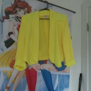 Neon yellow blazer